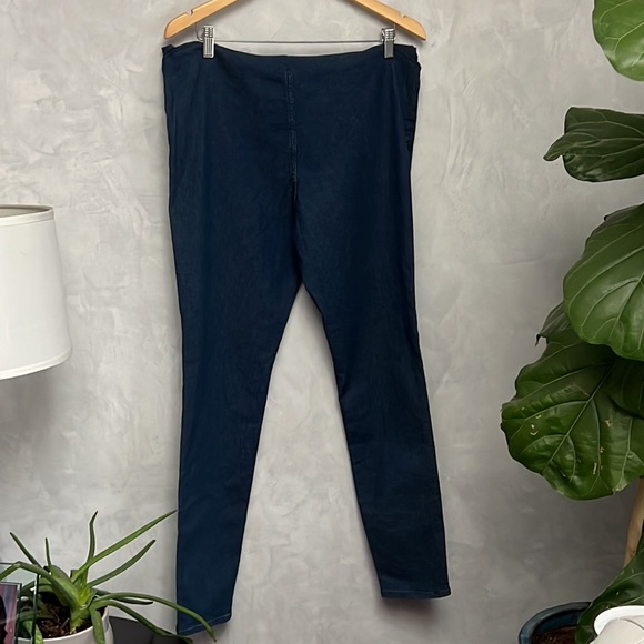 NWOT H&M MAMA High Rib Demin Blue Jeggings Size XL - Picture 8 of 8